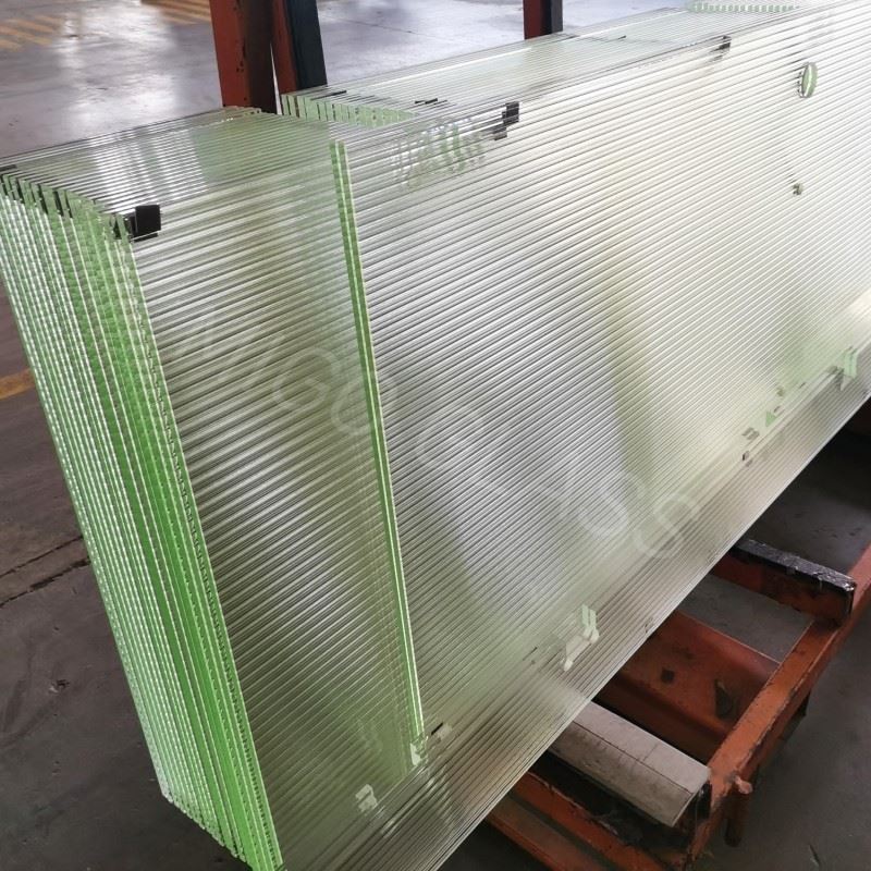 low iron fluted shower glass