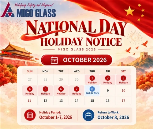 MIGO ग्लास 2026 चीन राष्ट्रीय दिवस अवकाश सूचना