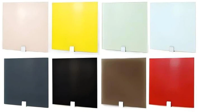 Back-painted glass colors Back-painted glass colors