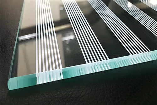 स्क्रीन मुद्रित टेम्पर्ड ग्लास