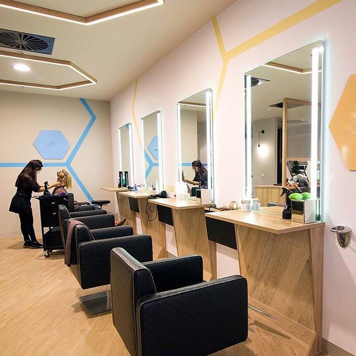 Hair Salon Furniture Mirror With Lights