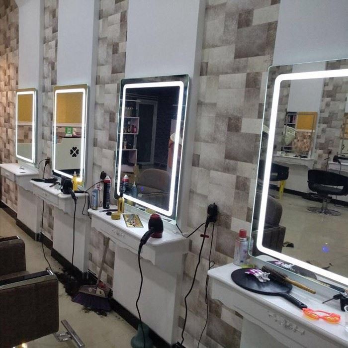 Hair Salon Furniture Mirror With Lights